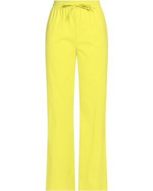 KATE BY LALTRAMODA Pants Cotton, Elastane - Yellow
