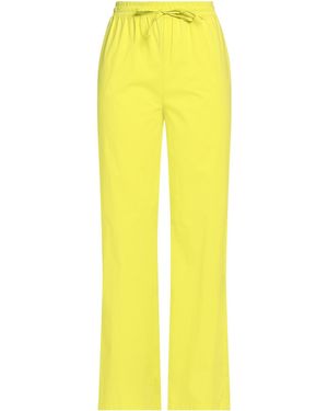 KATE BY LALTRAMODA Pants Cotton, Elastane - Yellow