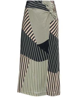 Ottod'Ame Midi Skirt Viscose - Gray