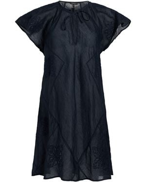 Rag & Bone Midnight Mini Dress Ramie - Blue