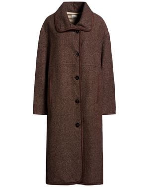 Alysi Crème Coat Virgin Wool - Brown