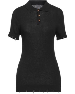 Takeshy Kurosawa Polo Shirt Cotton, Acrylic - Black