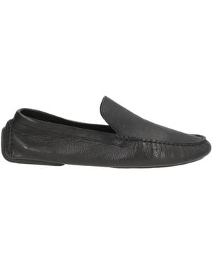 The Row Loafers Leather - Black