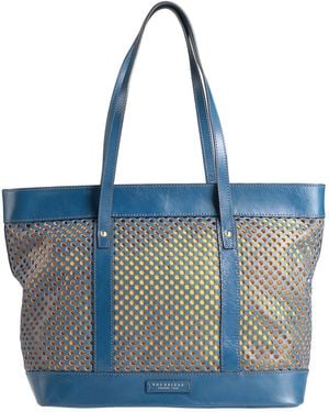 The Bridge Handbag Leather - Blue
