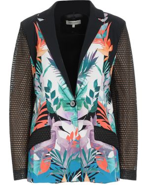 Angelo Marani Blazer Polyester, Acetate, Elastane - Black