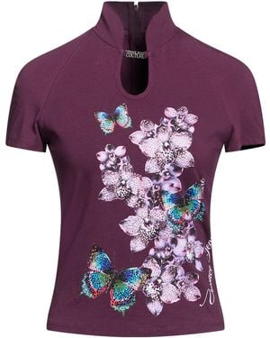Versace Jeans Couture T-Shirt Cotton, Elastane - Purple