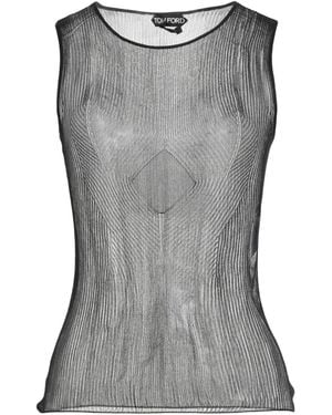 Tom Ford Top Silk, Polyamide, Polyurethane - Gray