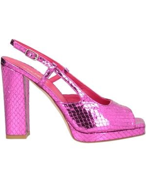The Seller Fuchsia Sandals Leather - Pink