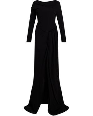 16Arlington Maxi Dress Viscose - Black