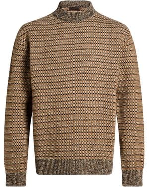 Zanone By Slowear Jumper Virgin Wool - Brown
