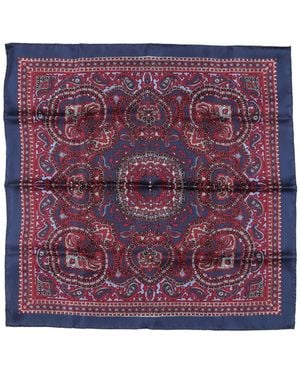 Canali Scarf Silk - Purple