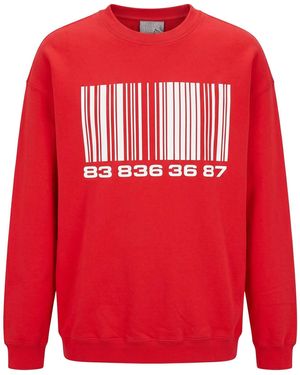 VTMNTS Sweatshirt Cotton, Elastane - Red