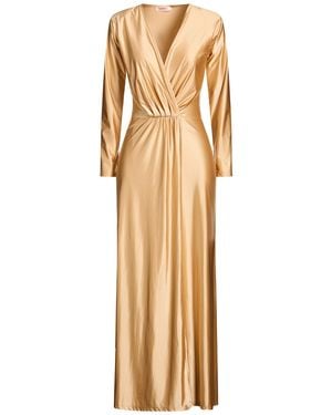 Kontatto Maxi Dress Nylon, Elastane - Metallic