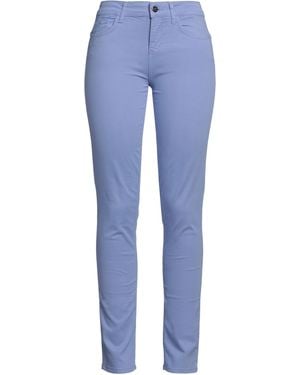 Rebel Queen Trousers Cotton, Polyester, Elastane - Blue