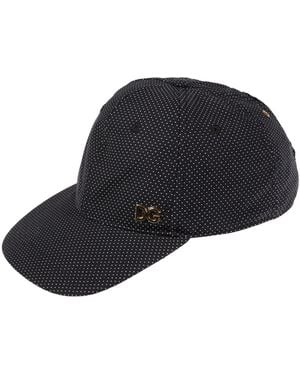 Dolce & Gabbana Hat Cotton, Lambskin - Blue