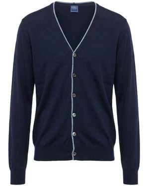 Fedeli Cardigan Wool - Blue