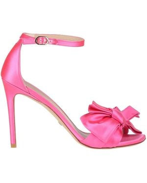 Stuart Weitzman Fuchsia Sandals Textile Fibres - Pink