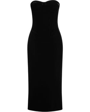 Sportmax Midi Dress Polyester, Elastane - Black