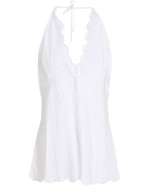 Aspesi Top Linen - White