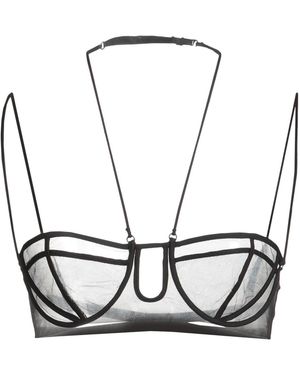 Nensi Dojaka Top Recycled Polyester - Black
