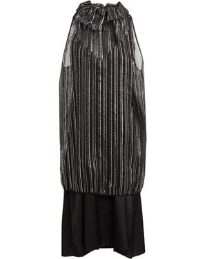 Frankie Morello Midi Dress Polyester, Elastane - Black