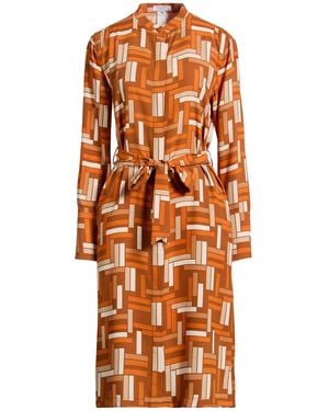 Equipment Vestido Midi - Naranja