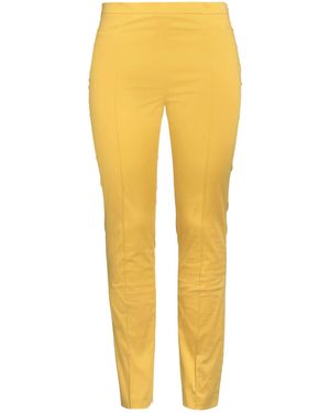 Akris Trousers Cotton, Elastane - Yellow