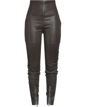 Rick Owens Trousers Lambskin, Cotton, Lycra - Grey