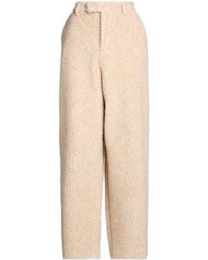 GIUSEPPE DI MORABITO Trousers Polyester, Virgin Wool - Natural