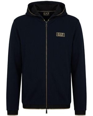 EA7 Midnight Sweatshirt Polyester, Elastane - Blue