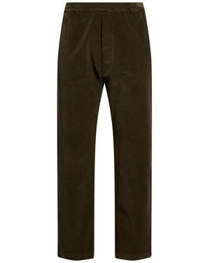 Barena Dark Pants Cotton, Rayon, Elastane - Green