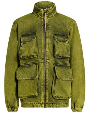 Aries Denim Outerwear Cotton, Polyamide - Green