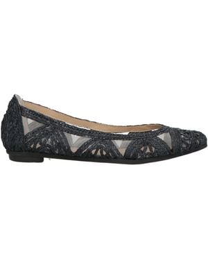 Ras Ballet Flats Textile Fibers - Gray