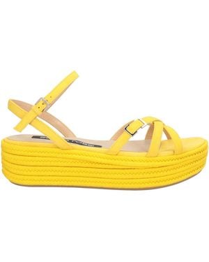 Sergio Rossi Espadrilles Leather - Yellow