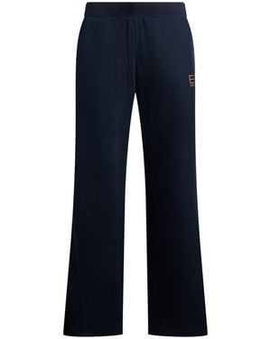 EA7 Trousers Cotton, Elastane - Blue
