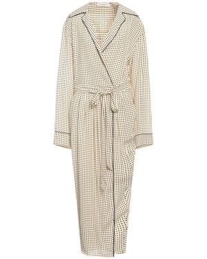 Philosophy Di Lorenzo Serafini Cream Midi Dress Viscose - Natural