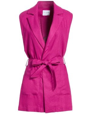 Fly Girl Fuchsia Blazer Linen, Viscose - Purple