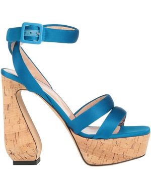 Sergio Rossi Sandals Textile Fibers - Blue