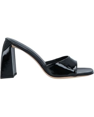 BY FAR Sandals Leather - Black