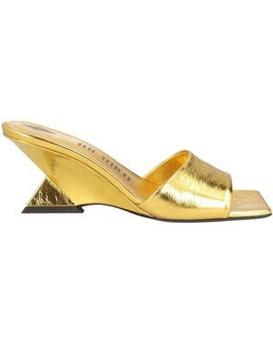 The Attico Sandals Leather - Metallic