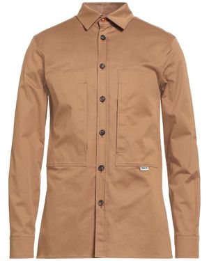 Berna Camel Shirt Cotton, Elastane - Brown