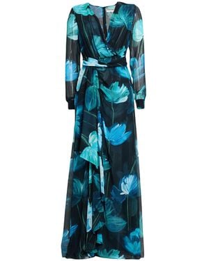 La Petite Robe Di Chiara Boni Maxi Dress Polyamide, Elastane - Blue