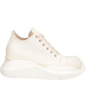 Rick Owens Ivory Sneakers Textile Fibers - Natural