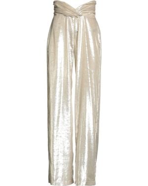 Gcds Cream Pants Polyamide, Polyester - White