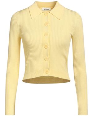 Sandro Ribbed-knit Cardigan - Yellow