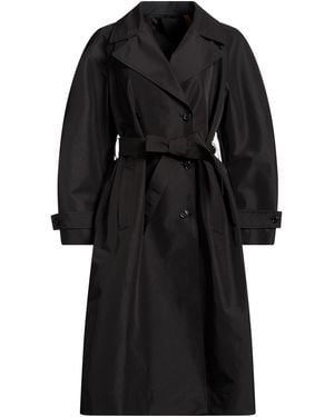 Moncler Overcoat & Trench Coat Polyester - Black