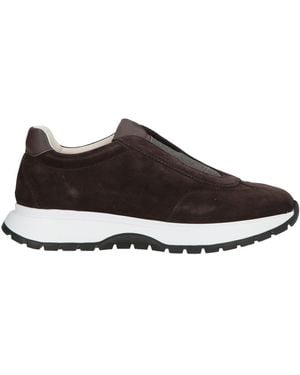 Doucal's Dark Sneakers Leather - Brown