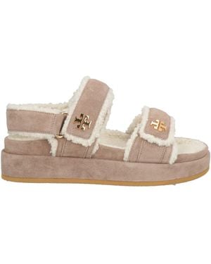 Tory Burch Sandals Leather, Polyester - Natural