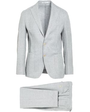 Eleventy Platinum Suit Linen, Wool, Silk - Grey
