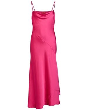 HUGO Fuchsia Maxi Dress Recycled Polyester, Polyester - Pink